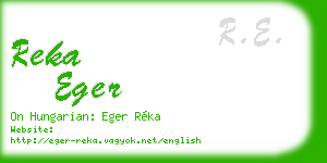 reka eger business card