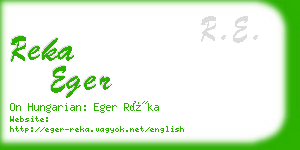reka eger business card